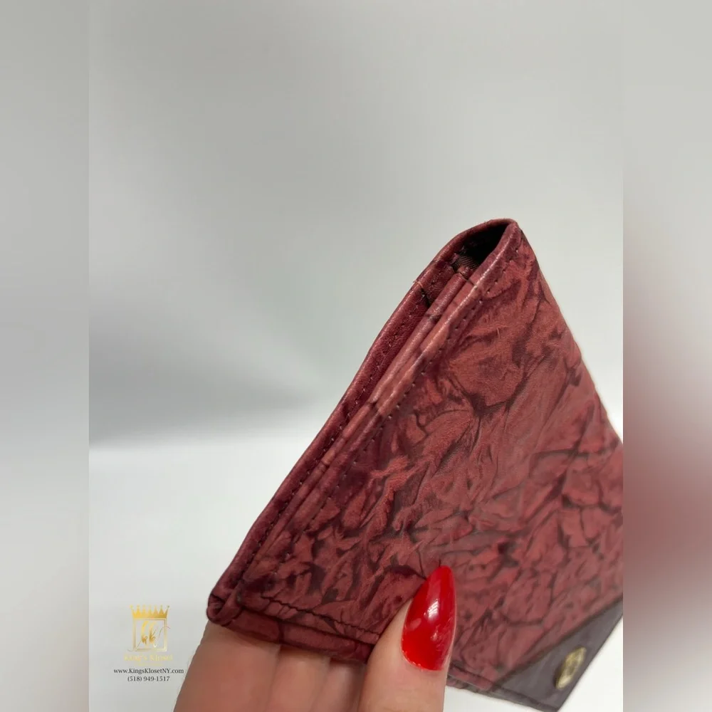 Dior crumpled leather wallet